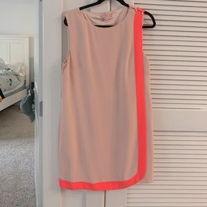Ted Baker sheath dress. Rose pink and neon pink. So comfy and flattering
